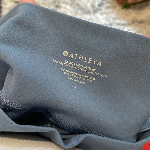 Athleta Blue Salutation Jogger Pants - Picture 6 of 6